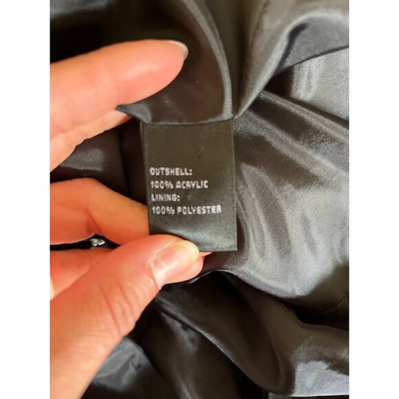 3 For $10 Josphine Essentials Womens Size 6 Tweed Black White Long Sleeve Blazer - Picture 4 of 5